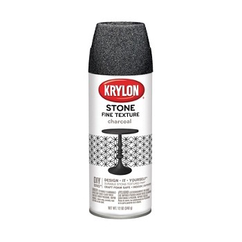 Krylon K03704000 Textured Finish Spray, Natural Stone ~ Charcoal