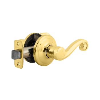 Kwikset 97200-780 Lido Design Passage Lever, Polished Brass