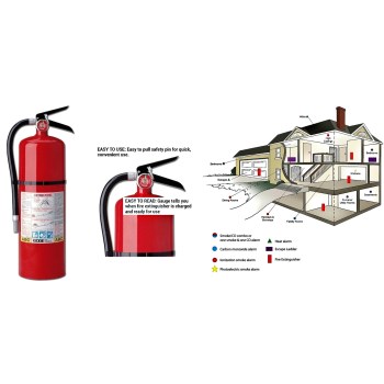Kidde 466204 Proline Dry Chemical Fire  Extinguisher, Multi-Purpose ABC Class ~ 10 Lbs