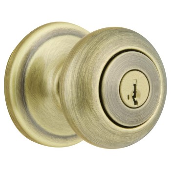 Kwikset 97402-735 Juno Entry Lock with SmartKey ~ Antique Brass