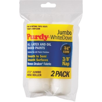 PSB/Purdy 140624012 White Dove Jumbo Mini Roller Cover Replacements ~ 4 1/2&quot; x 3/8&quot; Nap