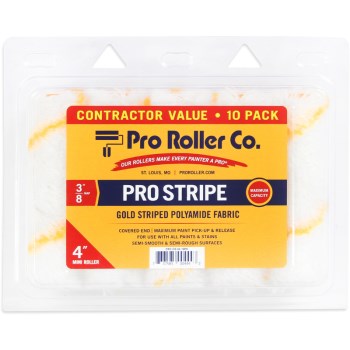 Pro Roller CRC-CE-04-10PK Gold Stripe Polyamide Cigar Roller Cover ~ 4&quot;