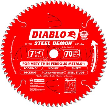 Freud/Diablo D0770F 7-1/4 70t Metal Blade