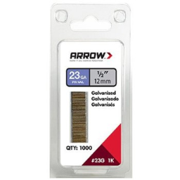 Arrow Fastener 23G12-1K 1000pk 1/2 Pin Nails