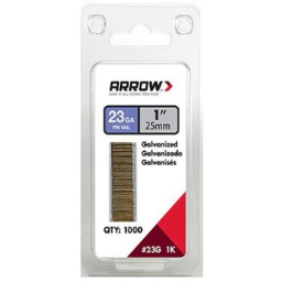 Arrow Fastener 23G25-1K 1000pk 1 Pin Nails