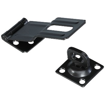 National N305-987 Swivel Safety Hasp, Black ~ 4.5&quot;