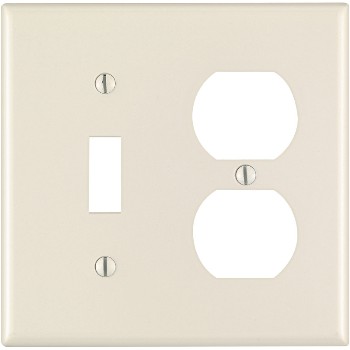 Leviton 000-78005-000 Combination Switch and Outlet Plate - ~ Light Almond