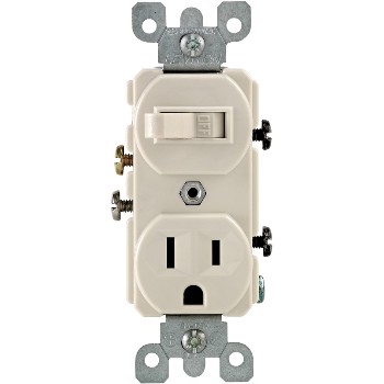 Leviton S06-05225-0TS Combo Switch and Outlet ~ Light Almond