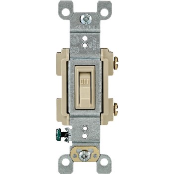 Leviton 203-RS115-ICP Toggle Quiet Switch ~ Ivory