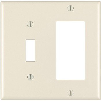Leviton 007-80405-00T Combination Switch and GFCI Outlet Plate - ~ Light Almond