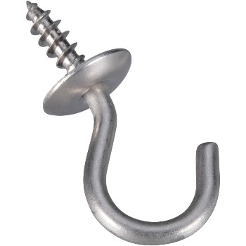 National N348-433 Cup Hooks, Stainless Steel ~ 3/4&quot;