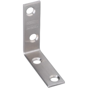 National N348-318 Stainless Steel Corner Brace ~ 2&quot; x 5/8&quot;