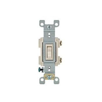 Leviton 204-RS115-TCP Toggle Quiet Switch ~ Light Almond