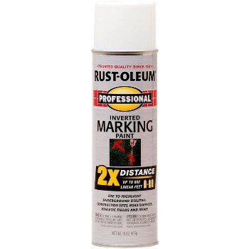 Rust-Oleum 266593 Marking Paint Spray~White 2x Inv