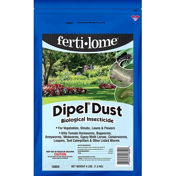 V.P.G. FE10859 Ferti-lome Dipel Dust Biological Insecticide  ~ 4 lbs.