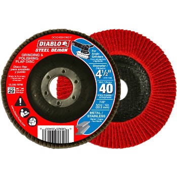 Freud/Diablo DCX045040N01F Diablo Steel  Grinding &amp; Polishing Flap Disc, 40g ~ 4.5&quot;