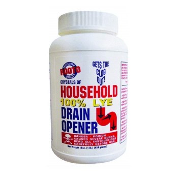 Rooto 1030 Household Drain Cleaner w/Lye  ~ 1 Lb Container