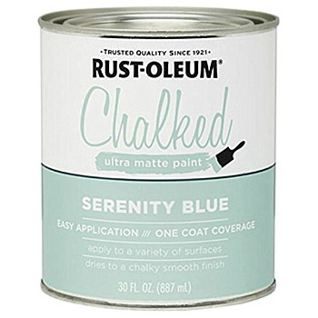 Rust-Oleum 285139 Chalked Ultra Matte Paint ~ Serenity Blue