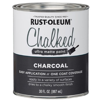 Rust-Oleum 285144 Chalked Ultra Matte Paint, Charcoal ~ 30 oz