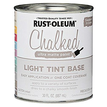 Rust-Oleum 287688 Chalked Ultra Matte Paint - Light Tint Base