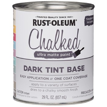 Rust-Oleum 287689 Chalked Ultra Matte Paint,  Dark Tint Base
