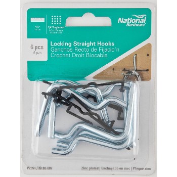 National N180-007 Locking Straight Hooks - 1 3/4 inch
