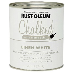 Rust-Oleum 285140 Chalked Ultra Matte Paint, Linen White ~ 30 oz