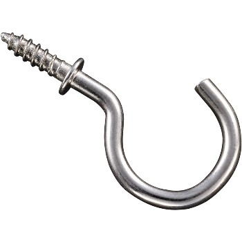 National N119-730 Cup Hooks, Satin Nickel Finish ~ 1&quot;