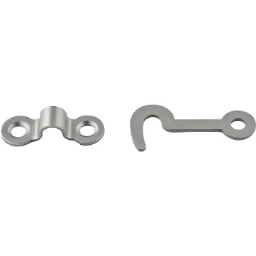 National N211-017 Steel Hook and Staple, Satin Nickel