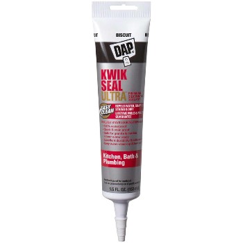 DAP 18916 Kwikseal Ultra Silicone, 5.5 oz. ~ Biscuit