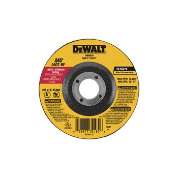 DeWalt DW8426 Thin Cuting/Grinding Wheel, Metal  6 x 1/16 x 7/8 inch