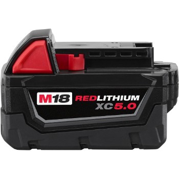 Milwaukee 48-11-1850 Red Lithium Battery Pack ~ 18 Volt - 5.0 AH