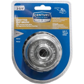 Century Drill &amp; Tool   76021 2-3/4x5/8-11 Knot Brush