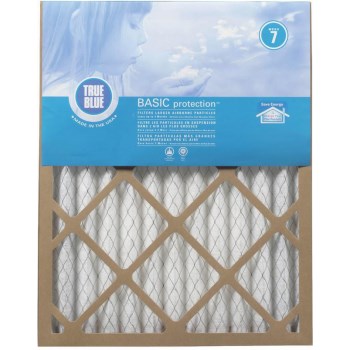 ProtectPlus   220201 True Blue Basic Pleated Filter ~ Approx 20&quot; x 20&quot; x 1&quot;