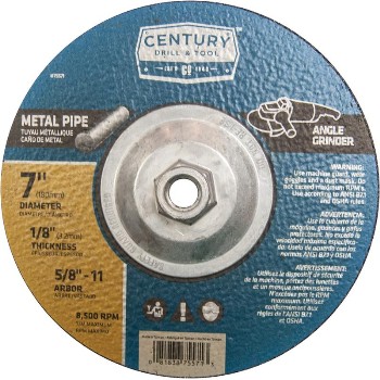 Century Drill &amp; Tool   75571 7x1/8 Metal Grind Wheel