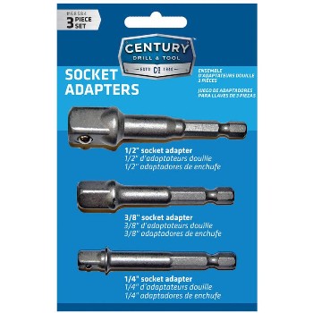 Century Drill &amp; Tool   68584 Square Drive Socket Adaptere Set ~ 3 Piece