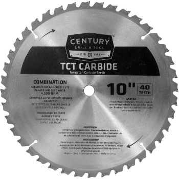 Century Drill &amp; Tool   09934 10 40t Carbide Blade