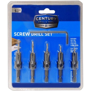 Century Drill &amp; Tool   37405 5pc Screw Drill Set