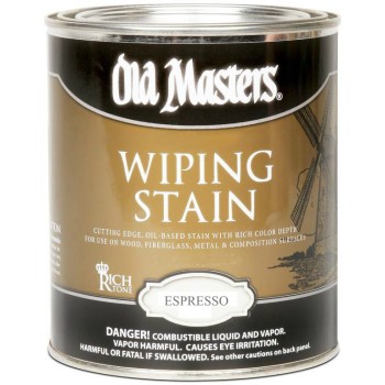 Old Masters 15204 Wiping Stain, Espresso  ~ Quart