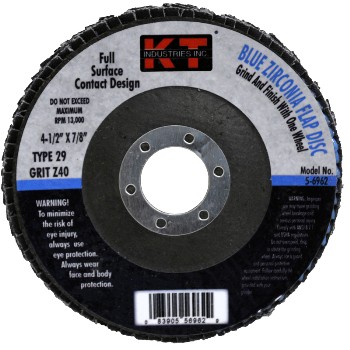 K-T Ind 5-6962 4.5 40g Blue Flap Disc
