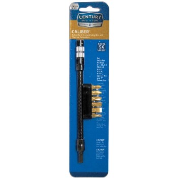 Century Drill &amp; Tool   70577 7pc Flex Ext &amp; Bit Set