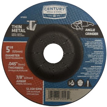 Century Drill &amp; Tool   75553 5x.045 Metal Cut Wheel