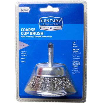 Century Drill &amp; Tool   76221 2-3/4 Coarse Cup Brush