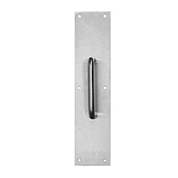 Tell Mfg DT100067 Door Pull Plate, Satin Stainless Steel Finish  ~  3 1/2&quot; W x 15&quot; L