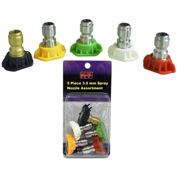 K-T Ind 6-7036 Pressure Washer Spray Wand Nozzle Assortment ~ 5 Piece