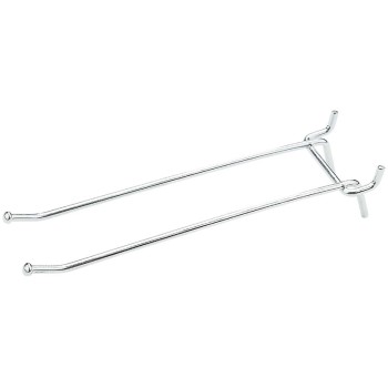 National N180-038 Straight Double Pegboard Hook, Zinc ~ 6 inch