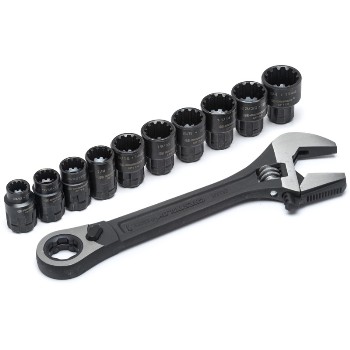 Apex/Cooper Tool  CPTAW8 Adjustable Wrench Set - 11 piece