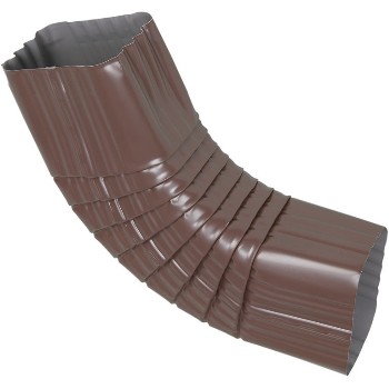 Amerimax   4526519 Side Gutter Elbow, Brown Square ~ 3&quot; x 4&quot;