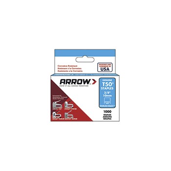 Arrow Fastener 506SS1 T50 Staples, Stainless Steel ~ 3/8&quot;