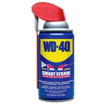 WD-40 490026 WD-40 Lubricant w/Smart Straw ~ 8 oz